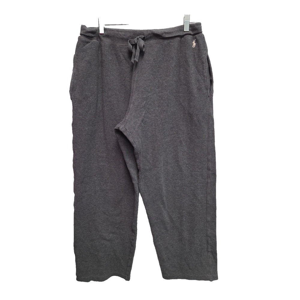 Polo Ralph Lauren Sleepwear Pants Mens Large Gray‎ Thermal Waffle Knit Logo